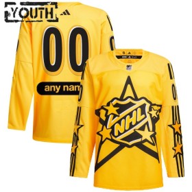Adidas x Drew House Maillot de Hockey All-Star 2024 Personnaliser NHL Game Jaune Authentic - Enfant
